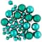 40ct. Green 2-Finish Multiple Size Glass Ball Christmas Ornaments
